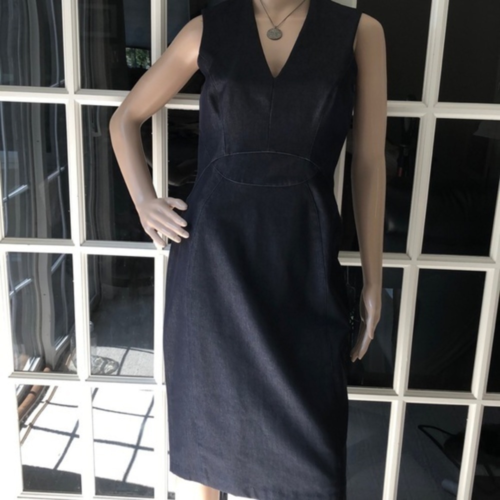 WHBM stretch fitted jeans dress - Picture 5 of 10